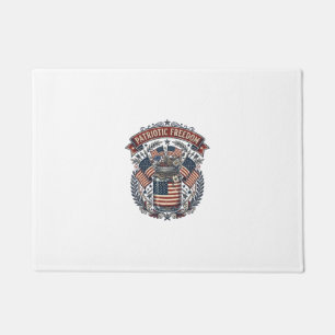 Patriotic Mason Jar Country Life Doormat