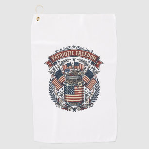 Patriotic Mason Jar Country Life Golf Towel