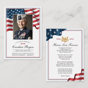 Patriotic Memorial Card