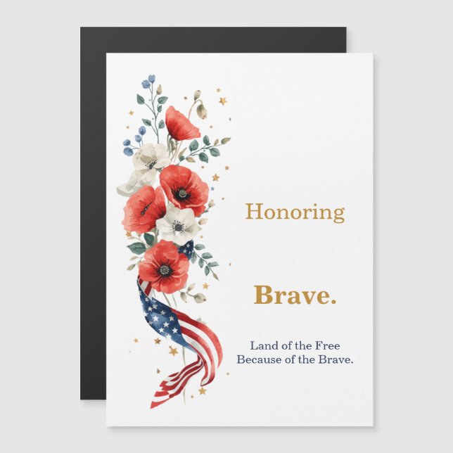 Patriotic Memorial Day Invitation Cards Editable  (Front/Back)