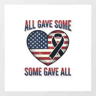 Patriotic Memorial Heart Ribbon Veteran Shirt Desi