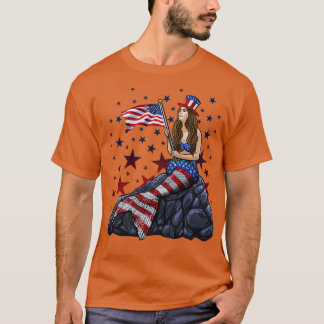 Patriotic Mermaid 1 T-Shirt