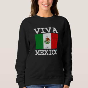 Patriotic Mexican Flag Viva Mexico Sweatshirt