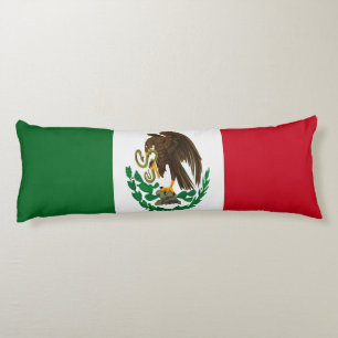 Patriotic Mexico flag Body Cushion