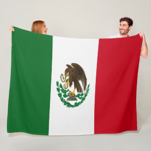 Patriotic Mexico flag Fleece Blanket