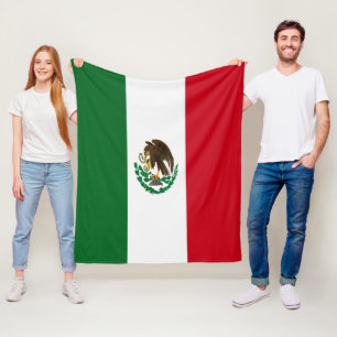 Patriotic Mexico flag Fleece Blanket