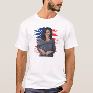 Patriotic Michelle Obama Women History Month Love T-Shirt