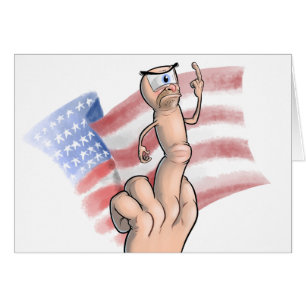 Patriotic Middle Finger