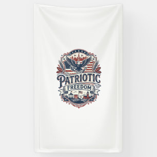 Patriotic Midwest Small Town Pride Vector Graphic Banner