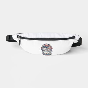Patriotic Midwest Small Town Pride Vector Graphic  Bum Bags