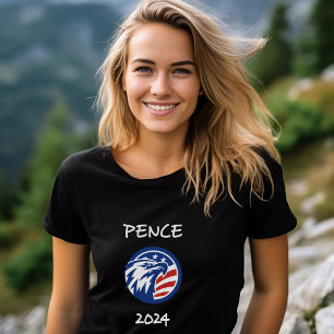 Patriotic Mike Pence 2024 Election Eagle Dark T-Shirt