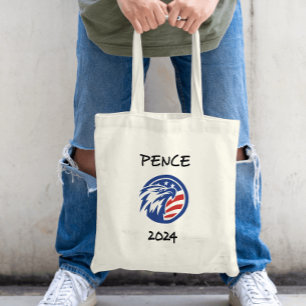 Patriotic Mike Pence 2024 Election Eagle T-Shirt Tote Bag