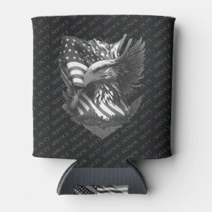 Patriotic Military Appreciation Thank You Veterans Can Cooler