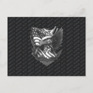 Patriotic Military Appreciation Thank You Veterans Holiday Postcard