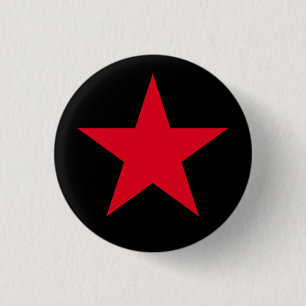 Patriotic Military Army War Red Star Symbol Sign 3 Cm Round Badge