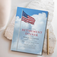 Patriotic Military Flag Retirement