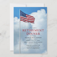 Patriotic Military Flag Retirement
