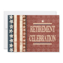 Patriotic Military Veteran Retirement Celebration