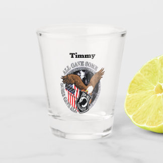 Patriotic Military Wars With Personalised Name Shot Glass