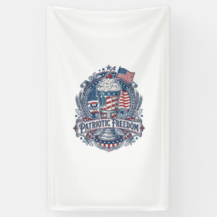 Patriotic Milkshake Americana Banner