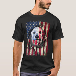 Patriotic Miniature Schnauzer American Flag Dog T-Shirt