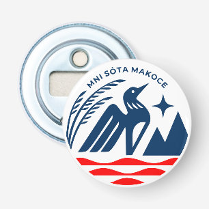 Patriotic Minnesota State Seal Bottle Opener