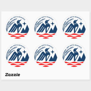 Patriotic Minnesota State Seal Stickers