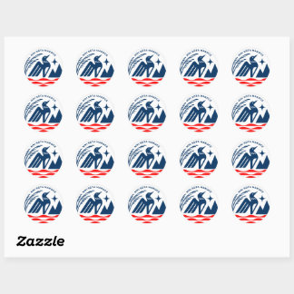 Patriotic Minnesota State Seal Stickers