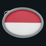 Patriotic Monaco Flag Belt Buckle<br><div class="desc">Patriotic flag of Monaco.</div>