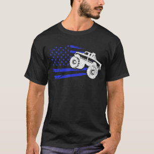 Patriotic Monster Truck Driver Rider Lover America T-Shirt