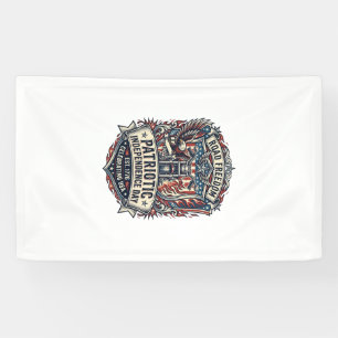 Patriotic Motor Patriot Biker Road Freedom Patriot Banner