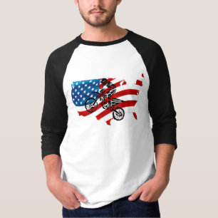 Patriotic Motorcycle Riding T-Shirt