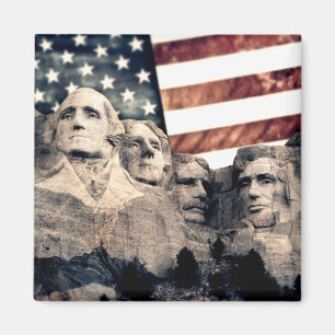Patriotic Mount Rushmore Magnet
