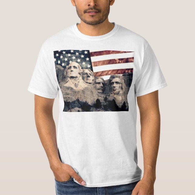 Patriotic Mount Rushmore T-Shirt (Front)