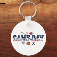Patriotic Multi Sport Game Day Season American Fla