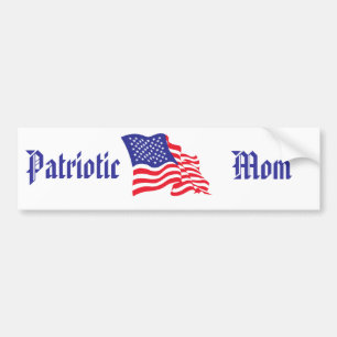 Patriotic Mum/Mother's Day Bumper Sticker