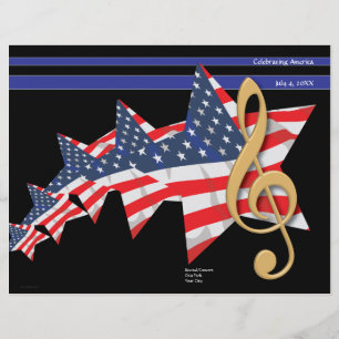 Patriotic Music Program Customisable