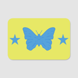 Patriotic name tag with flag of Bady Bassit