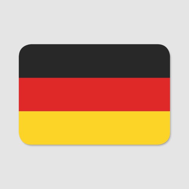 Patriotic name tag with flag of Germany (Front)
