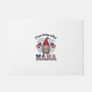 Patriotic Nana Gnome Vintage Grandmother Shirt Des Doormat