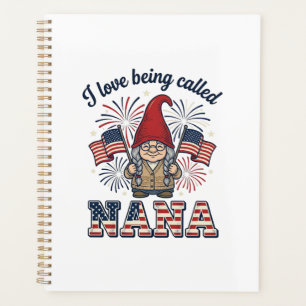 Patriotic Nana Gnome Vintage Grandmother Shirt Des Planner