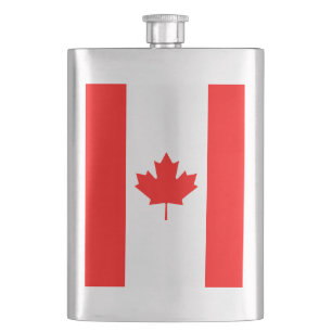 Patriotic National Flag of CANADA Hip Flask