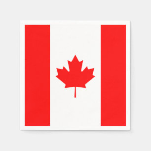 Patriotic National Flag of CANADA Napkin