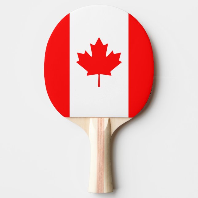 Patriotic National Flag of CANADA Ping Pong Paddle (Front)
