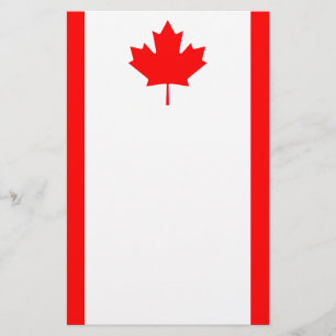 Patriotic National Flag of CANADA Stationery