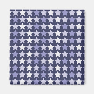 Patriotic Navy Blue Stars Magnet