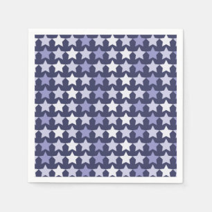 Patriotic Navy Blue Stars Napkin