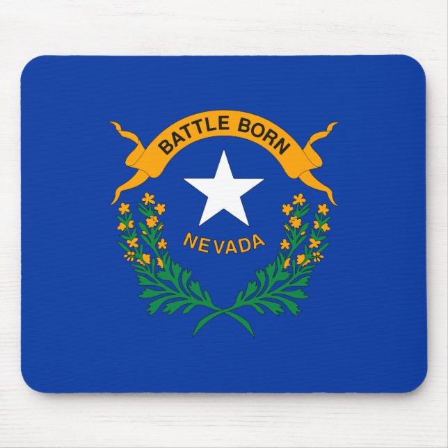 Patriotic Nevada State Flag Mouse Pad (Front)