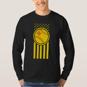 Patriotic New Mexico Baseball Player State Flag Zi T-Shirt