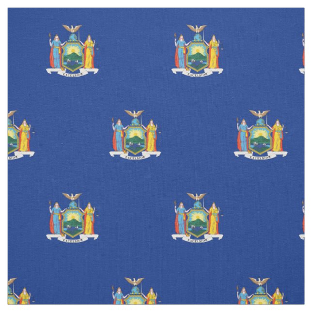 Patriotic New York State Flag Fabric (Swatch)